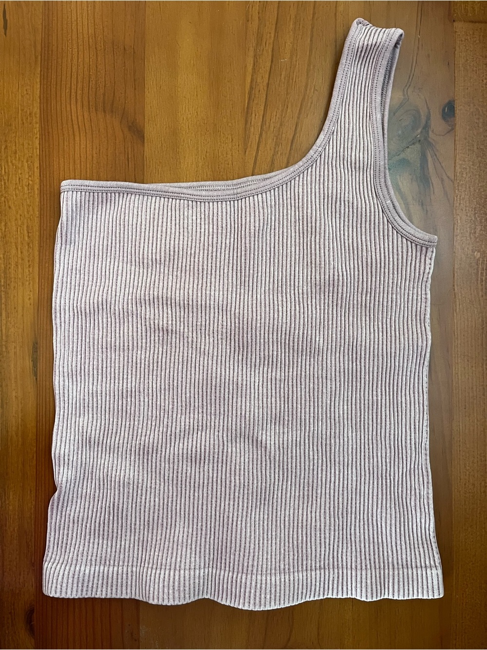 Asymmetrical One-Shoulder Ribbed Crop Top